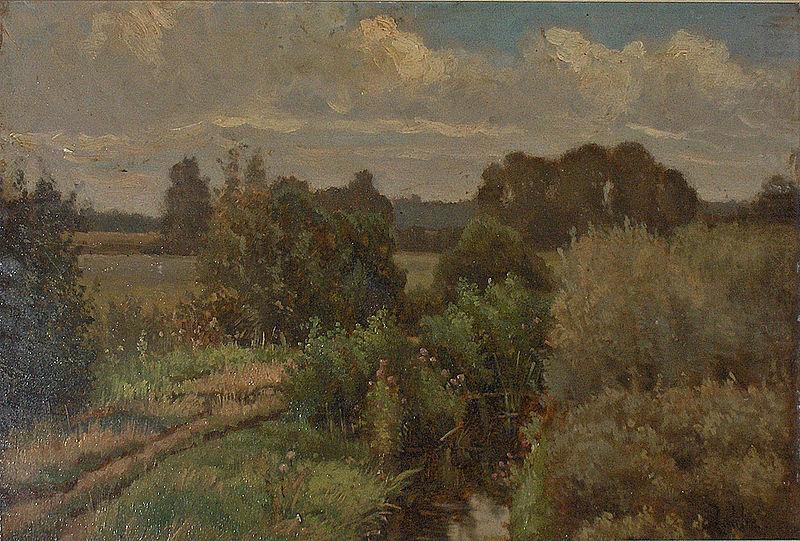 Summery landscape, unknow artist